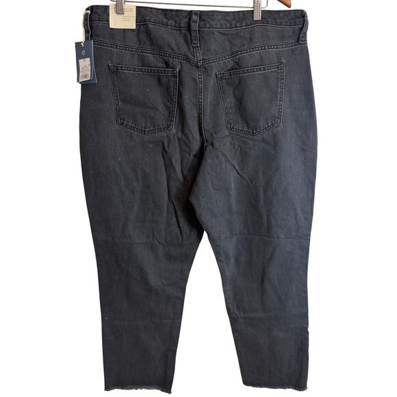 Universal Thread High Rise Straight Jeans Womens Size 16 Gray Raw Hem New - Picture 3 of 9